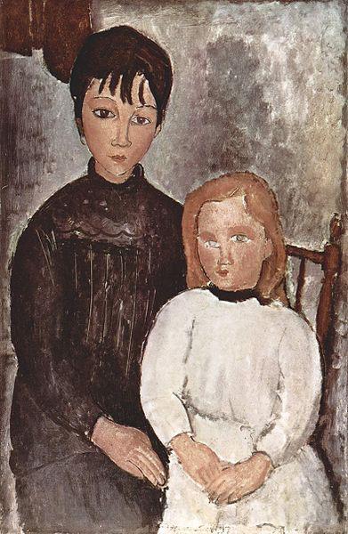 Amedeo Modigliani Zwei Madchen Germany oil painting art